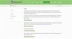 Desktop Screenshot of codex.bbpress.org